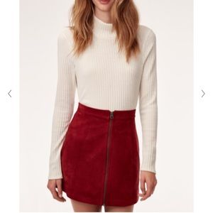 Wilfred A-line vegan suede mini sz 10